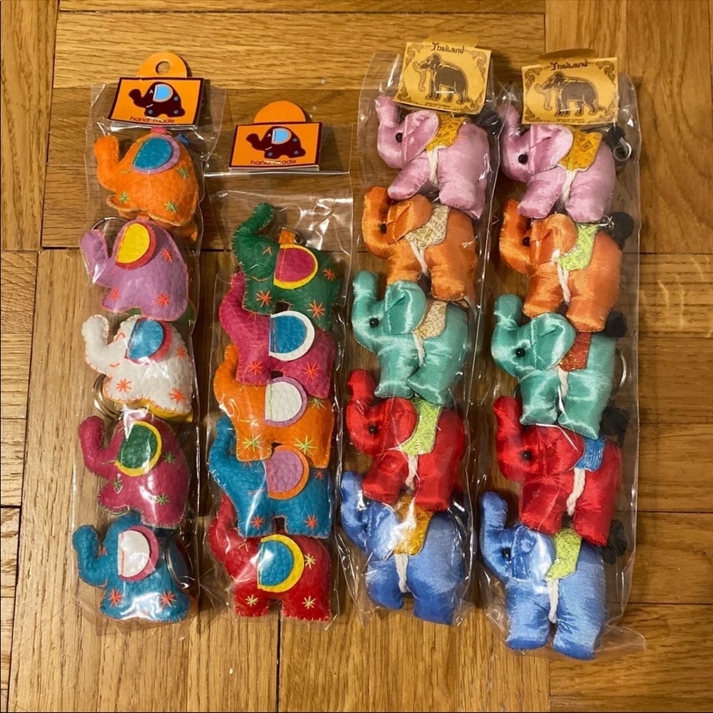 Handmade Thailand Elephant Keychains